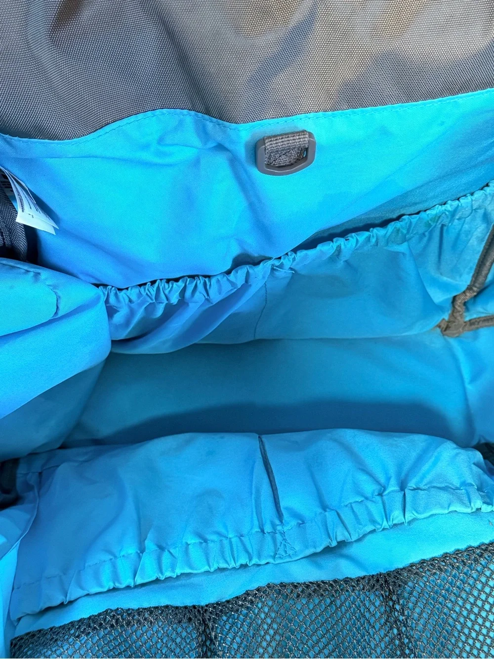 Skip Hop Fit All Access Messenger Diaper Bag in Gray/Turquoise W Changing Pad